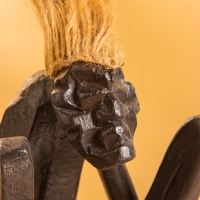 Сувенир "Абориген кузнец" дерево, 14х12х20 см