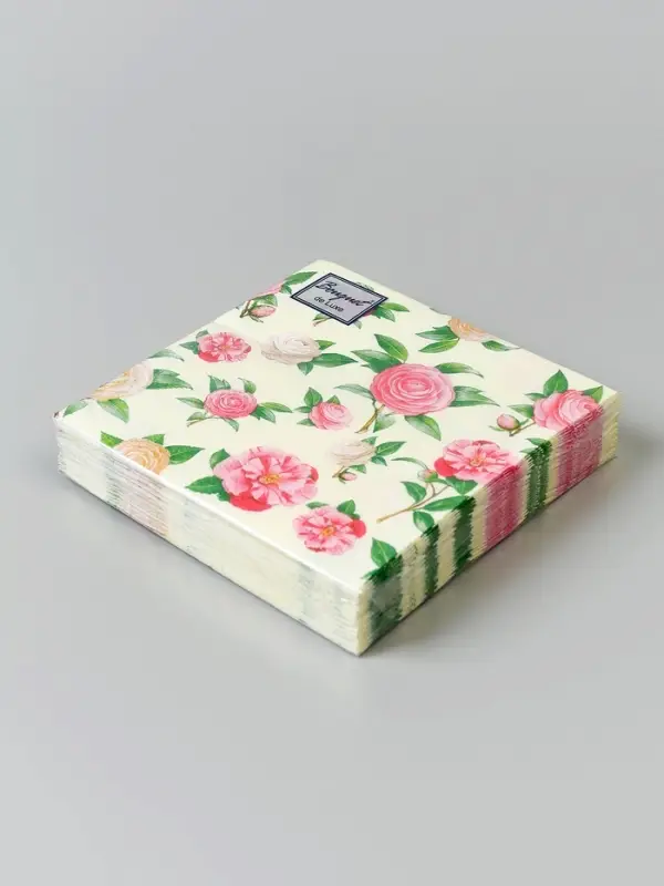 Нежные розы, Салф. Bouquet de Luxe 24х24 3 слоя 25л /15, шт