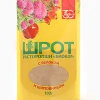 Шрот расторопши с яблоком и шиповником 100 г