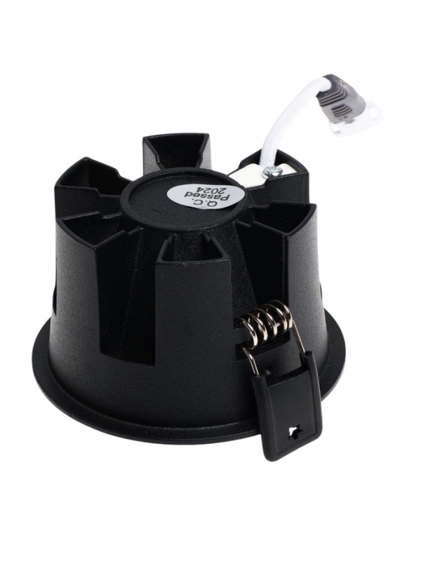 Светильник светодиодный встраиваемый, 12Вт, 4000К, с драйвером, D65, черный