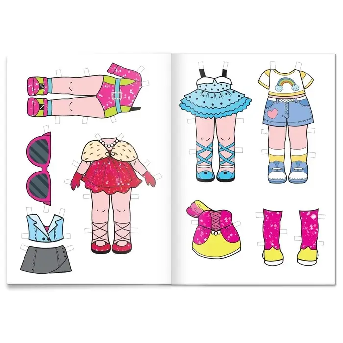 Книга бумажная куколка &laquo;Вырежи и наряди&raquo;, 20 стр.