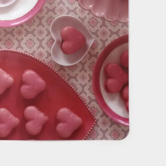 Салфетка сервировочная на стол Доляна &laquo;Розовый десерт&raquo;, 42&times;27 см, розовая