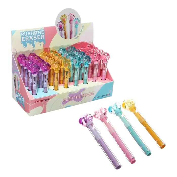 Ластик фигурный выдвижной "Лапка", МИКС