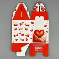 Коробка сборная &laquo;Любовное послание&raquo; 9 х 11 х 9 см