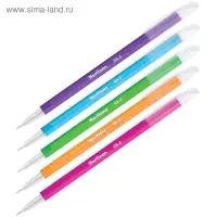 Ручка шариковая 0.7 мм, Slick, чернила синие, игольчатый стержень, МИКС