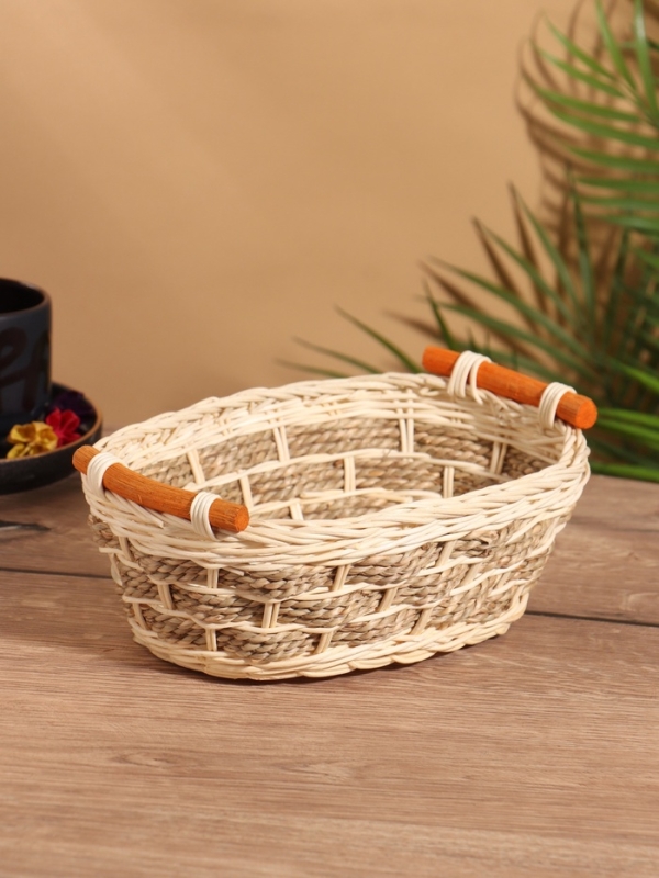 Корзина плетеная 25x19x9 см, ротанг