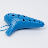 Окарина Music Life 12 отверстий, синяя, 14,8 х 9,2 х 4,6 см