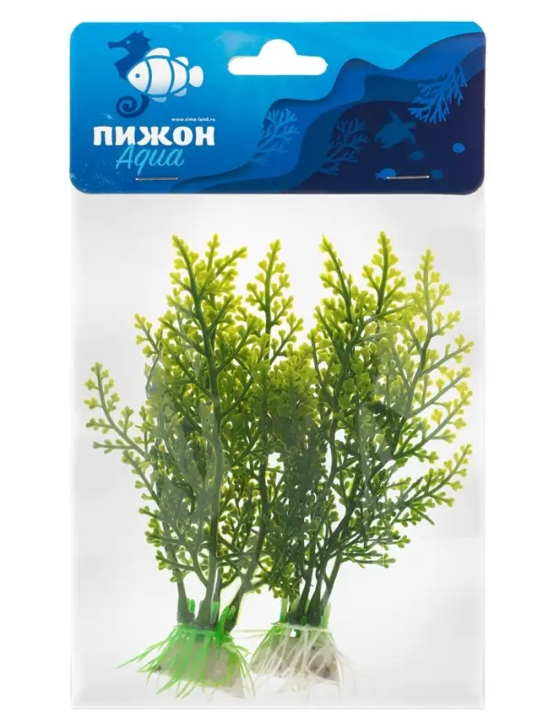 Растение искусственное аквариумное, до 13 см