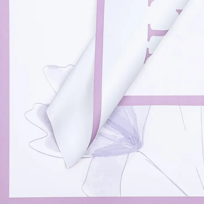 Пленка для цветов матовая, &laquo;Цветы для тебя&raquo;, 58&times;58 см, сиреневый