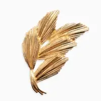 Брошь "Колоски", цвет золото