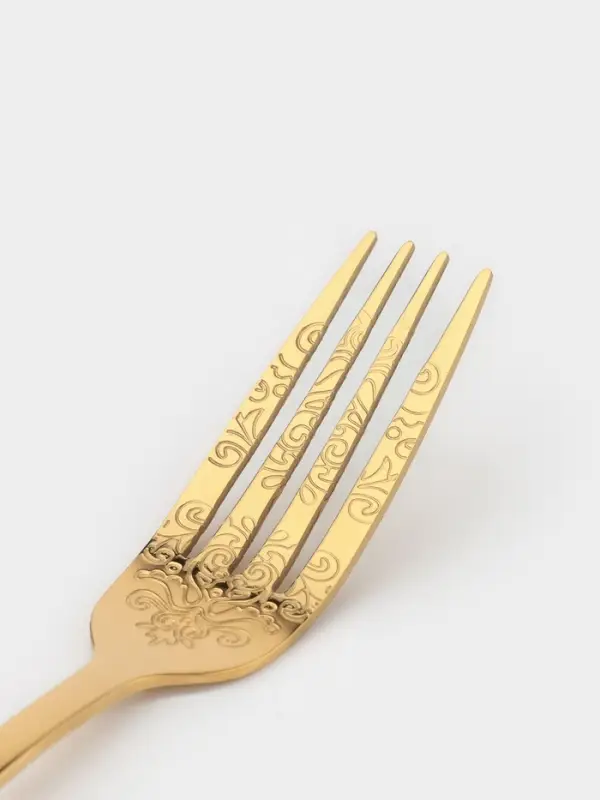 Набор вилок столовых 6 шт "Эмили" 20,5 см, цвет золото