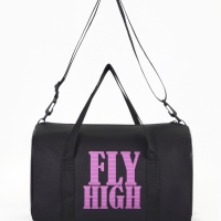 Сумка спортивная женская, TEXTURA, маленький размер, цвет чёрный