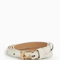 Ремень жен 02-01-01-01, Март2501, 1,3*0,3*110 см, без винта, пряж золото, 1 прокол,