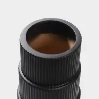 Ваза напольная керамика "Идальго" 58х13 см, чёрный