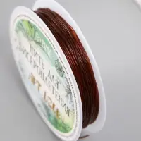 Резинка для плетения "Кофейная" намотка 10 м, ширина 0,8 мм 6,5х6,5х1,3 см