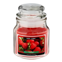 Свеча в банке "Клубника" 82 гр 6х9х9 см