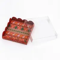 Коробка для печенья, &laquo;Скандинавия&raquo;, 12&times;12&times;3 см, Новый год