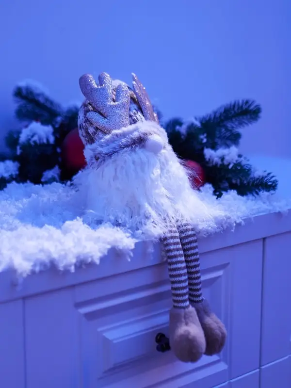 Фигура текстиль &laquo;Гном лосяш&raquo; 33 см, 1 LED, от батареек AG13&times;3, свечение тёплое белое