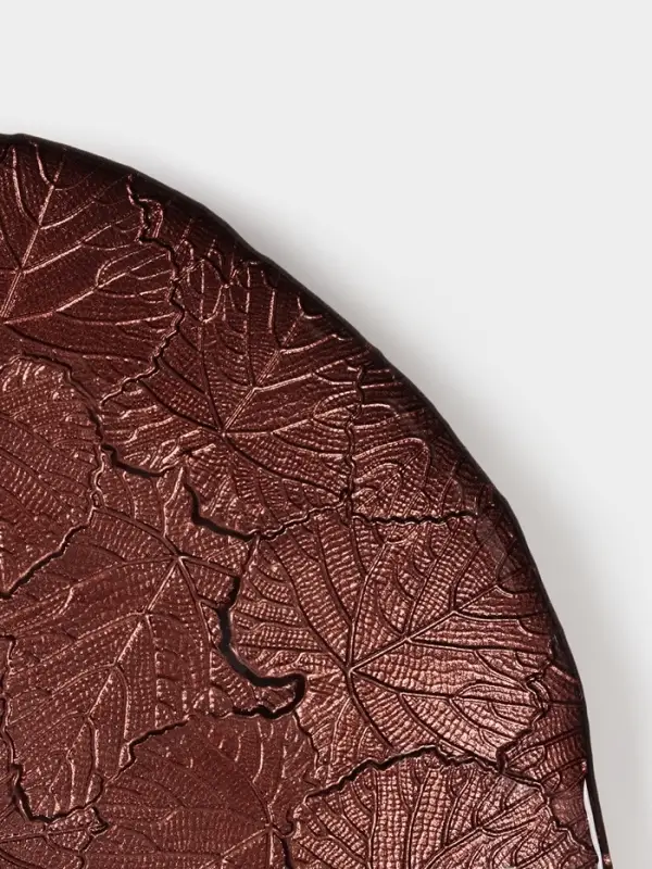 Тарелка "КРАСКИ ОСЕНИ" 28 см, янтарный цвет