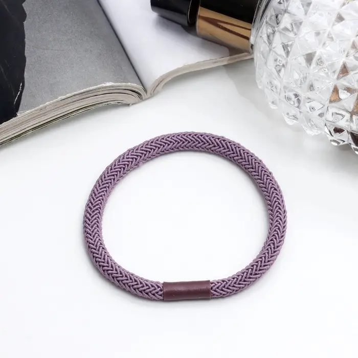 Резинка для волос "Спорт элит" орнамент сеточка, 5 см, сиреневый