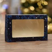 Коробка складная &laquo;Олени&raquo;, 20&times;12&times;4 см с окном