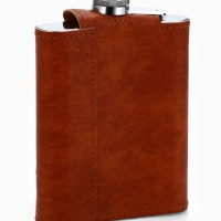 Фляжка со складной стопкой в чехле &laquo;Лев&raquo;, 240 мл, 75 мл