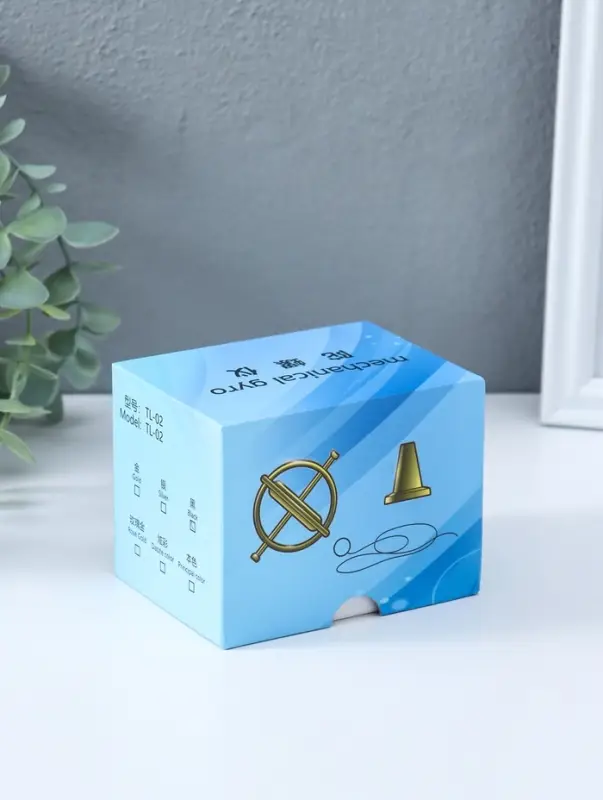 Гироскоп металлический самобалансирующийся на подставке, чёрный 7х7х13,2 см