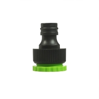 Шланг поливочный спиральный, 7,5 м, быстросъёмный, с насадкой для полива и штуцером, зелёный, Greengo