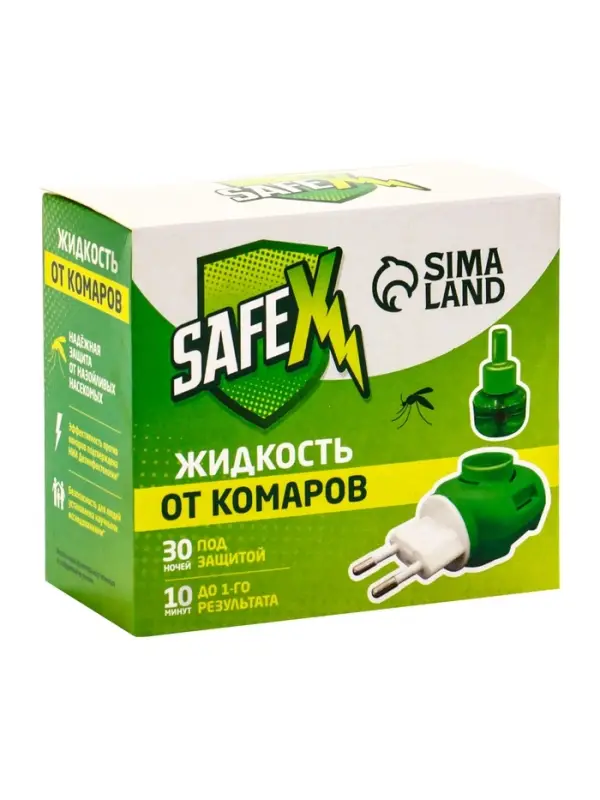 Комплект от комаров SAFEX (фумигатор+жидкость) 2 набора