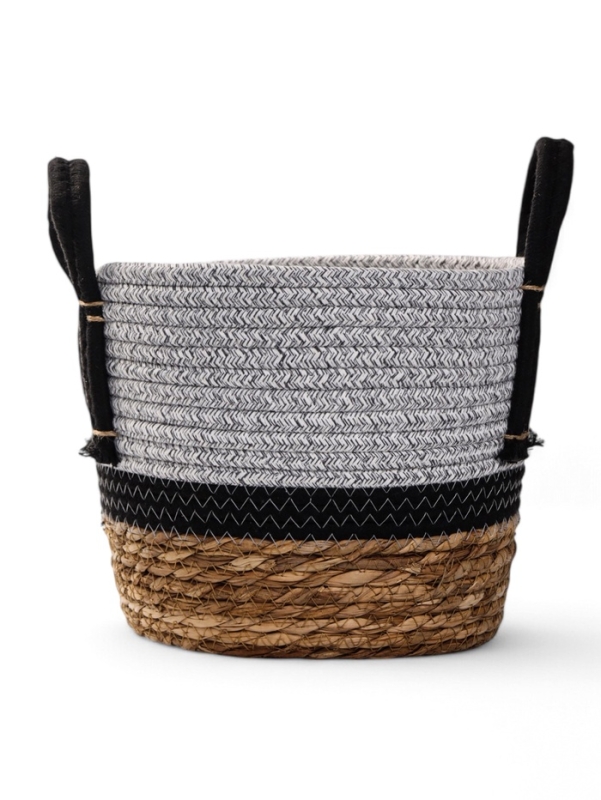 Набор кашпо "Инга" серо-бежевое, 20,5х25/25,5х28/27х33см