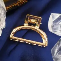 Крабик для волос &laquo;Маргарита&raquo;, дуга, 2.5 см, золото