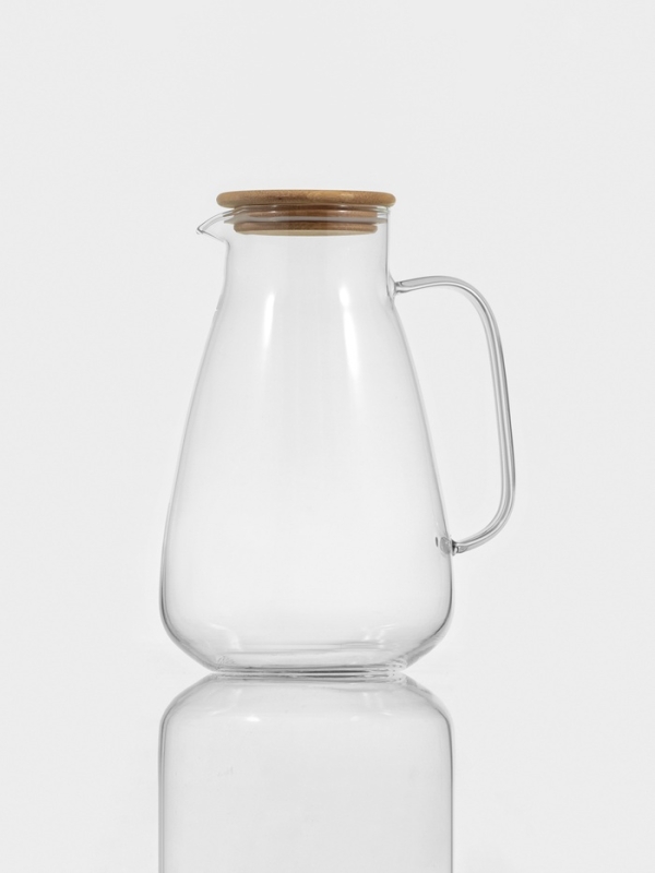 Кувшин стеклянный с бамбуковой крышкой &laquo;Эко&raquo;, 1,8 л