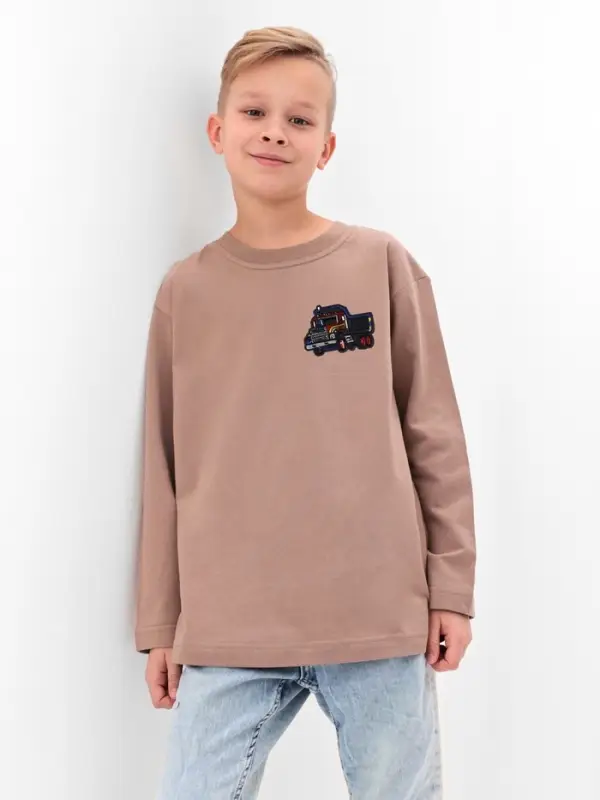 Термоаппликация &laquo;Грузовик&raquo;, 4.9&times;7 см, серая