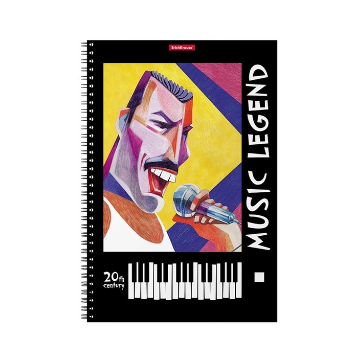 Тетрадь для нот А4, 24 листа на спирали ErichKrause Music Legend, вертикальная ориентация