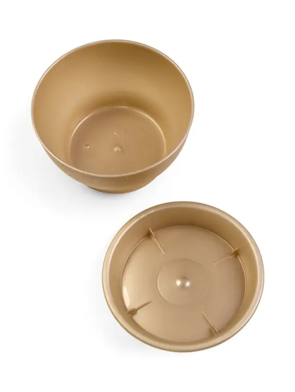 Горшок для цветов с поддоном 0,8 л d14 см h8 см "Фиалочка" кремовый