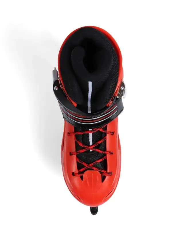 Коньки для фитнеса с роликовой платформой BlackAqua (р.34-37, красный)