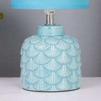 Лампа настольная "Исида" 1х40Вт Е14 голубой 14х14х28см