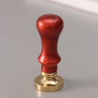 Печать для сургуча с пластиковой ручкой "Венок с буквой C" 2,5х2,5х6,3 см