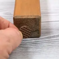 Накладка мебельная круглая ТУНДРА, d=18 мм, 32 шт., полимерная, коричневая