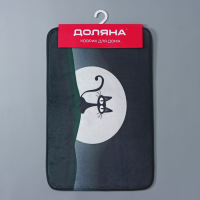 Коврик для ванной и туалета Доляна &laquo;Чёрная кошка&raquo;, 40&times;60 см, цвет МИКС