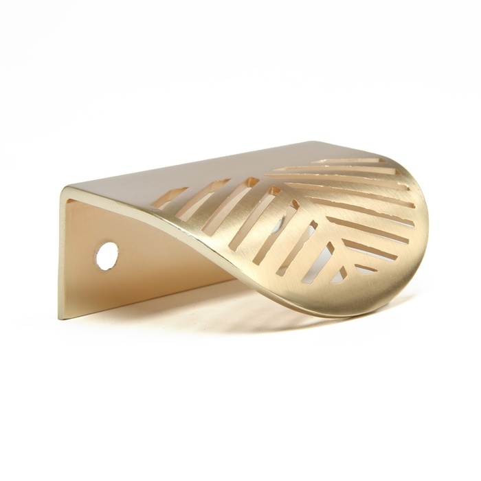 Ручка CAPPIO, м/о 32 мм, с узором, цвет матовое золото