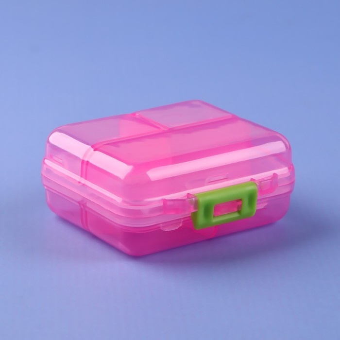 Таблетница &laquo;Трансформер&raquo;, 7,8 &times; 7 &times; 3,5 см, 7 секций, цвет МИКС