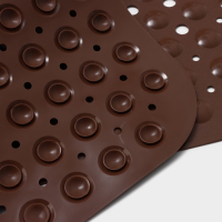 Коврик противоскользящий на присосках Доляна &laquo;Пузырьки&raquo;, 39&times;101 см, цвет МИКС