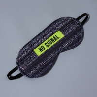 Маска для сна &laquo;No signal&raquo;, 19 &times; 8,5 см, резинка одинарная, рисунок МИКС