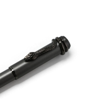 Ручка шариковая чёрная паста 1.0 мм, металл с поворотным механизмом &laquo;Змея&raquo;