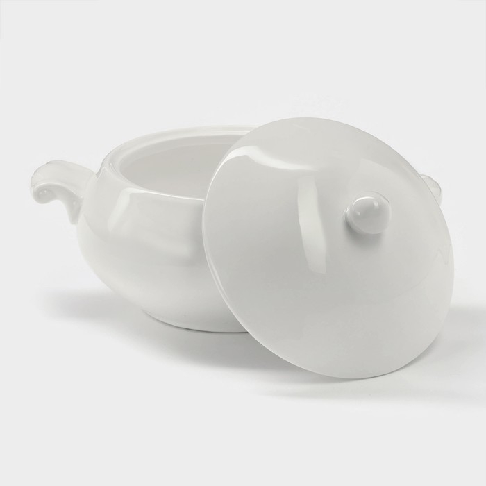 Супница фарфоровая Magistro &laquo;Бланш&raquo;, 600 мл, 20,5&times;15 см, цвет белый