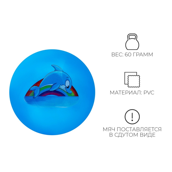 Мяч детский ZABIAKA &laquo;Дельфинчик&raquo;, d=22 см