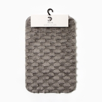 Коврик для ванной Этель &laquo;Ромбы&raquo;, цв. светло-серый, 40х60 см