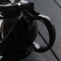 Чайник заварочный &laquo;Бетти&raquo;, 800 мл, с ситечком, цвет черный