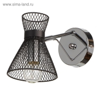 Бра 662456/1 E27 40Вт черный-хром 26х12х18 см